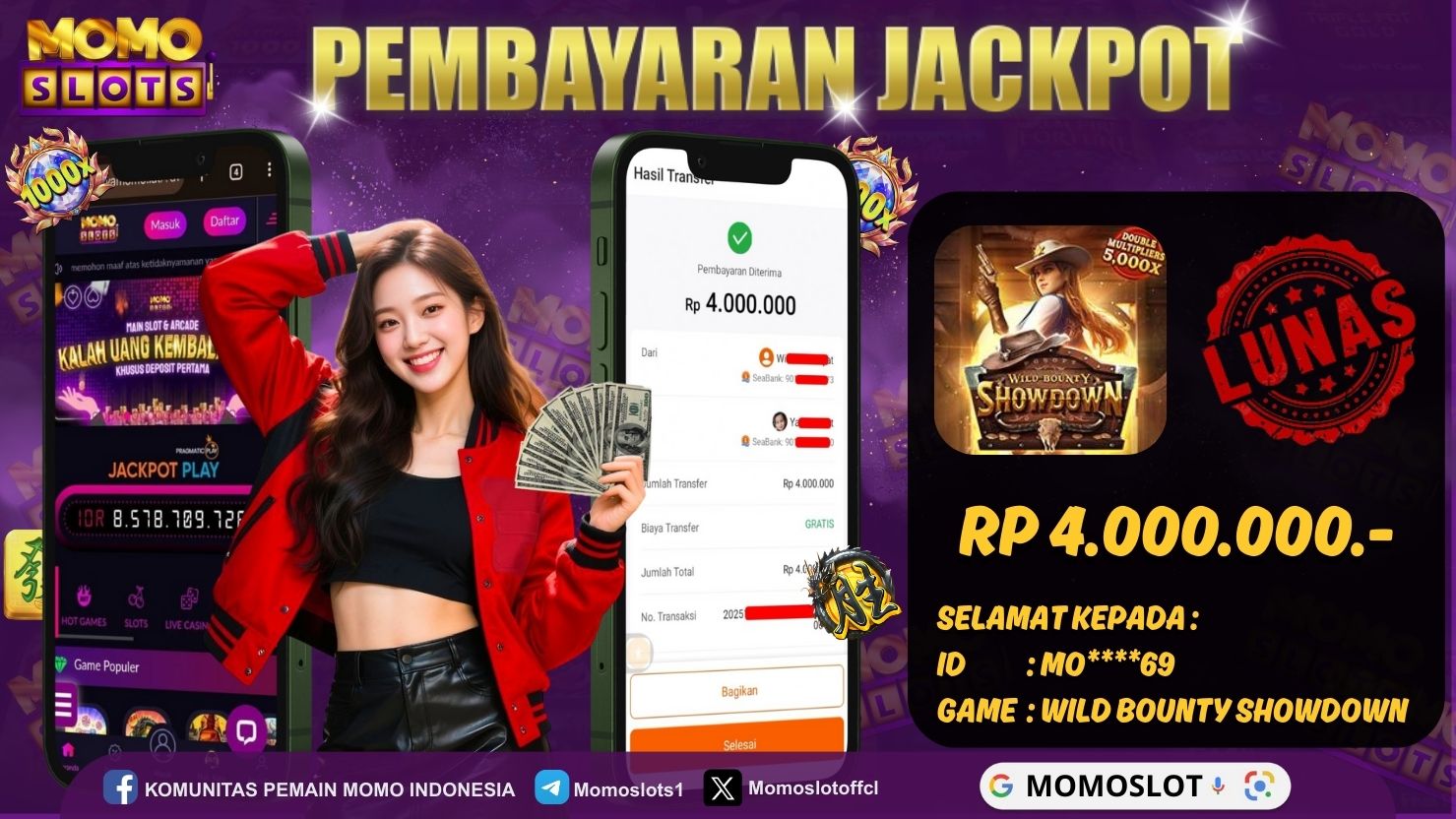 MOMOSLOTS JACKPOT SLOT WILD BOUNTY SHOWDOWN